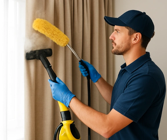 Trusted drapes cleaning technician Matty Curtain Cleaning lutwyche QLD